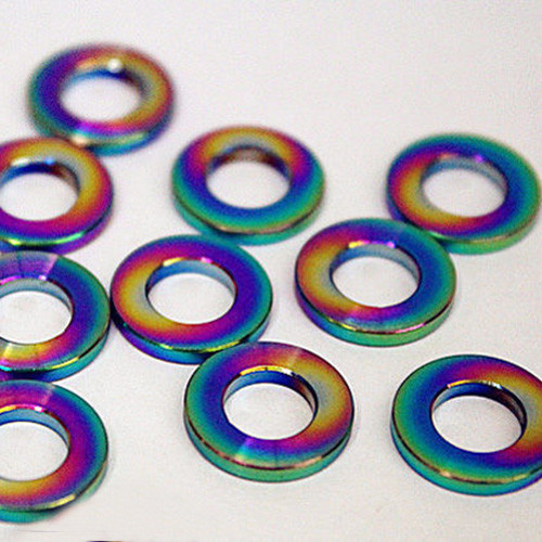 10pcs M5 M6 M8 M10 Titanium Alloy Shim Sheet Flat Gaskets Bolts screws Washers