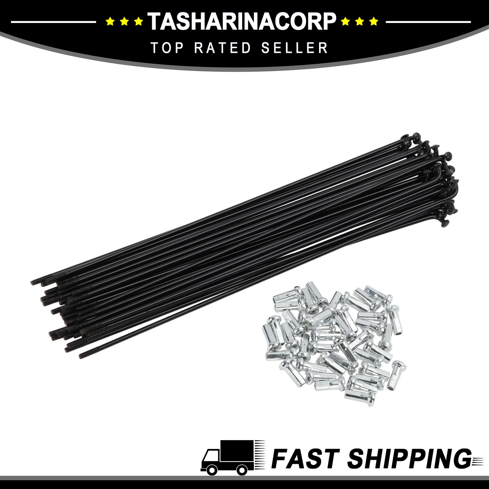 38 Set 14G Bicycle Spoke 178mm Bike Wheel Spoke Carbon Steel