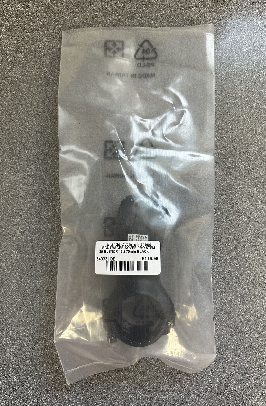 Bontrager Kovee Pro 35 Blendr Stem – 13 deg. x 70mm, Black *OE*