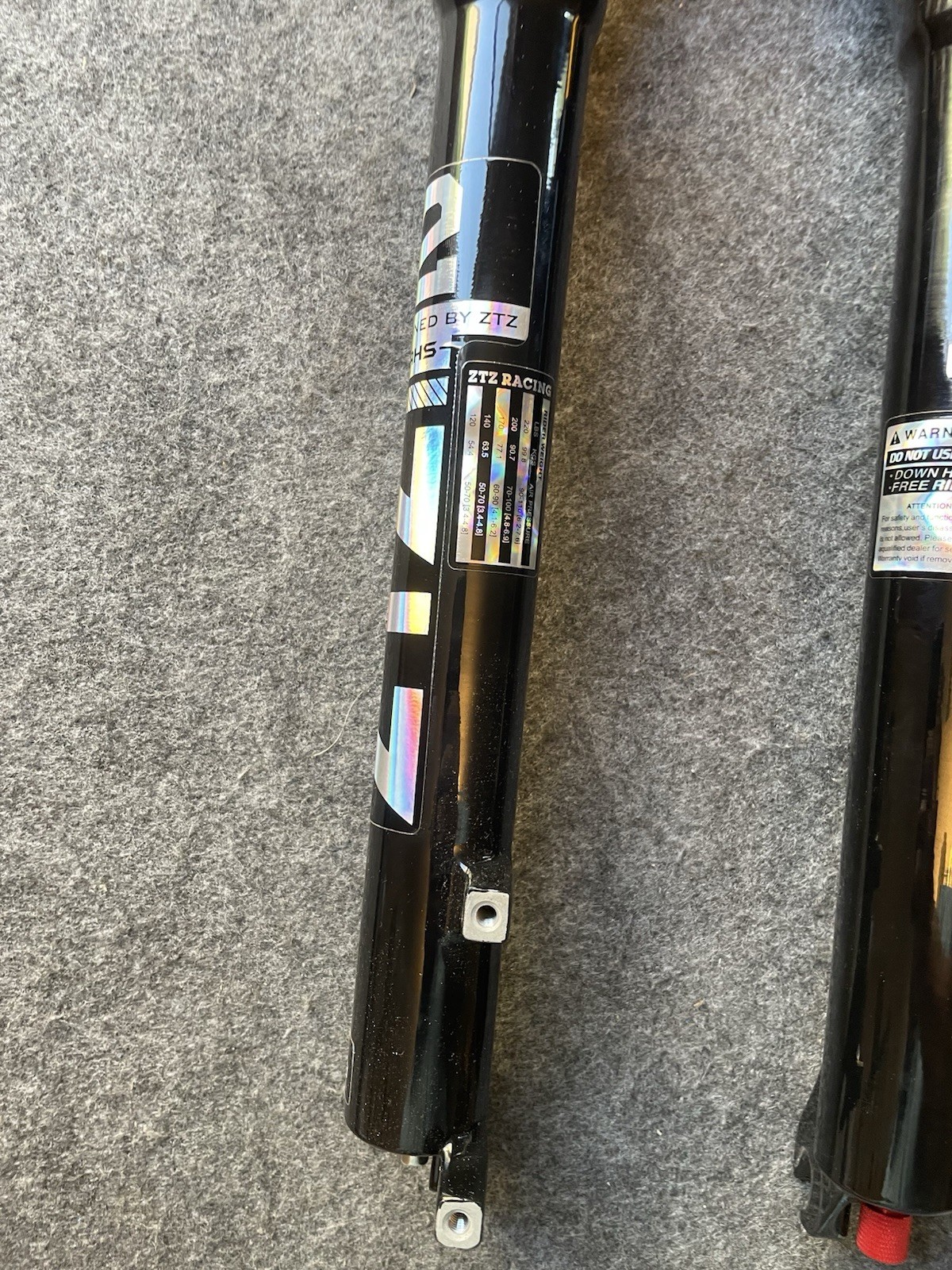 ZTZ 29in MTB Air Suspension Fork, Tapered Tube, 120mm Travel, 9mm QR