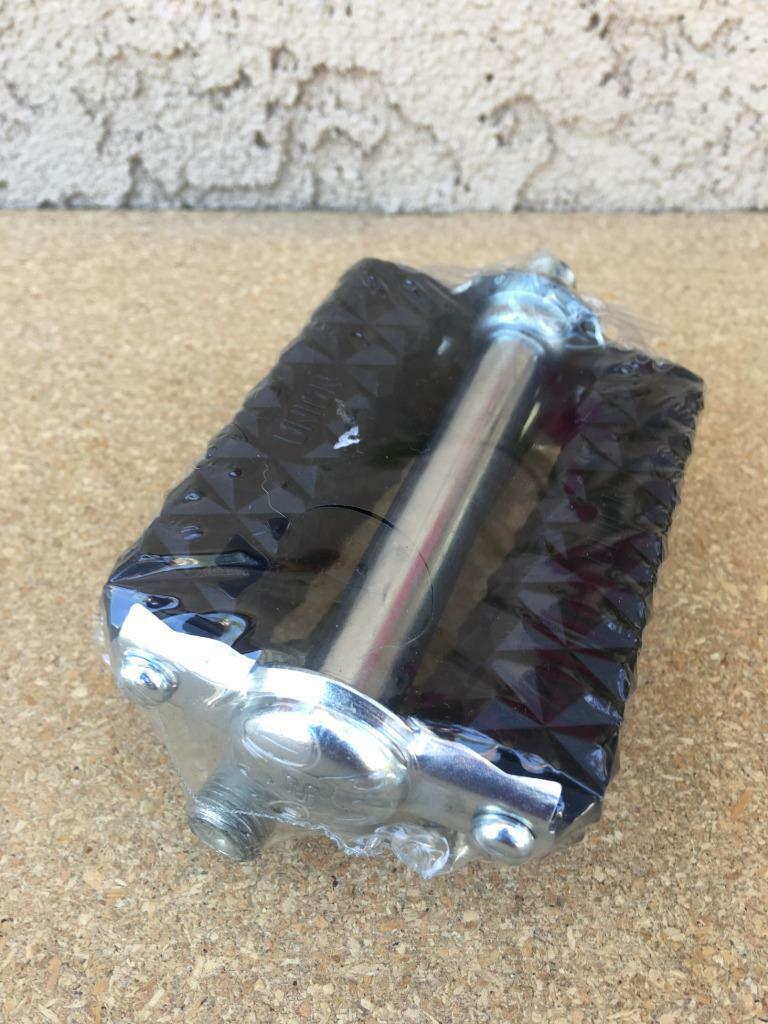 NEW 1/2″ Classic UNION WAFFLE BLOCK Pedals for 1-piece Cranks Schwinn Old School