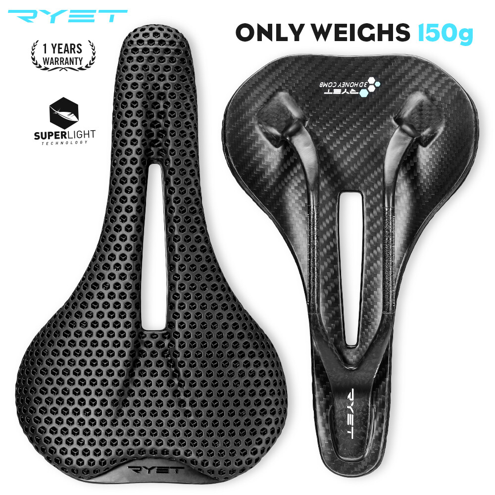 Carbon 3D Printed Bike Saddle Road MTB Gravel Bicycle Seat Cushion Cycling Parts