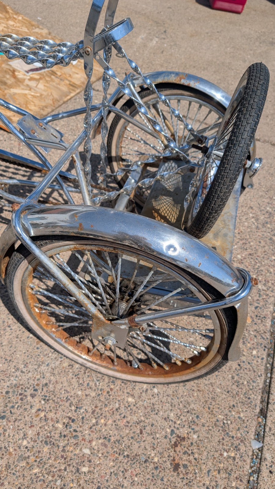 LOWRIDER 12-16″ 1 SPEED TRIKE CONVERSION KIT COASTER 5/8 AXLE CHROME