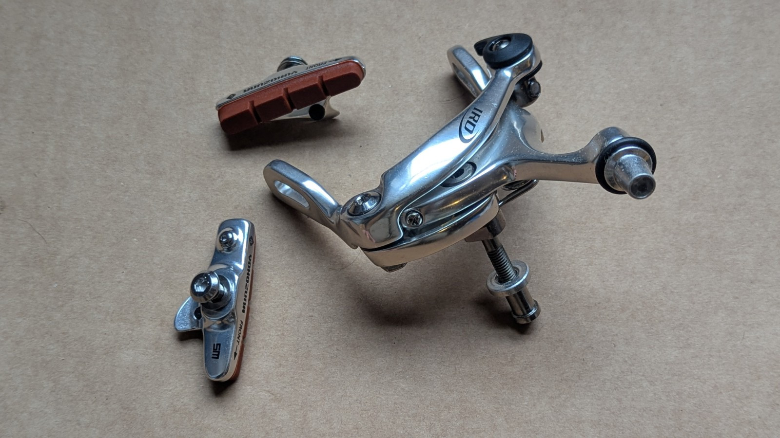 IRD – Front – Road Bike Caliper Brake – B-57 – Silver – Yokozuna Brake Pads