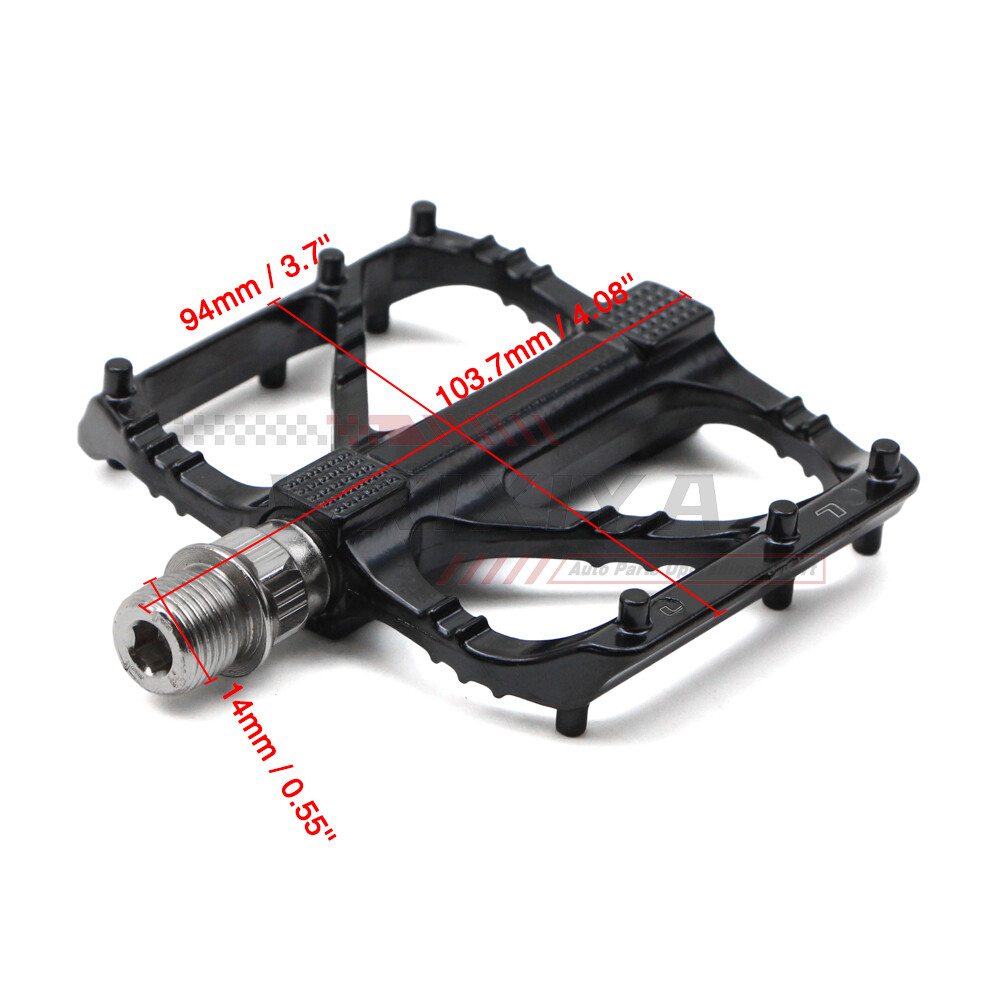 2x Road Bike Pedal DU Bearing Sealed Cycling Flat Platform Aluminum Alloy 9/16″