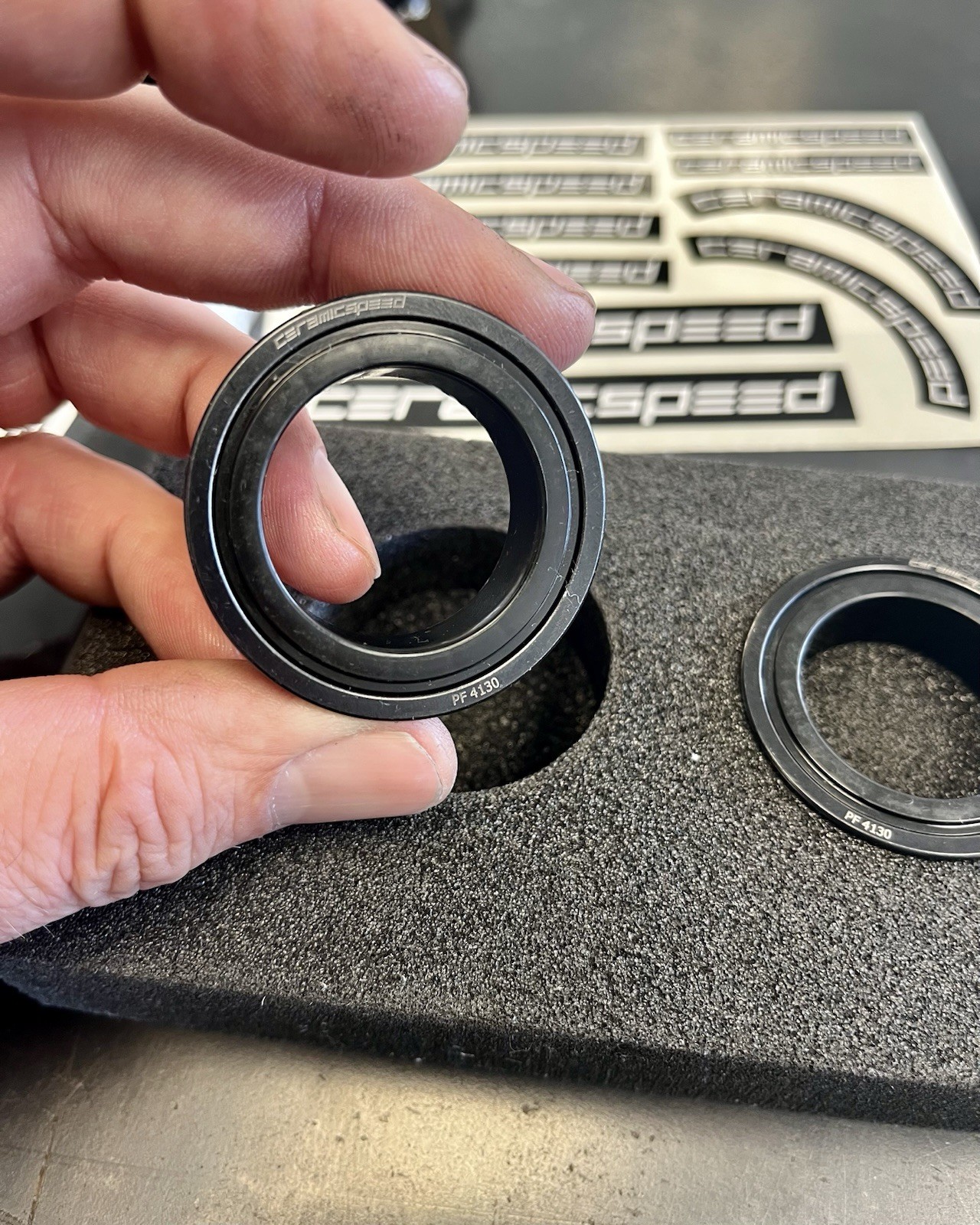 CeramicSpeed BB86 Bottom Bracket, 86mm SRAM DUB Spindle, Part # 106751