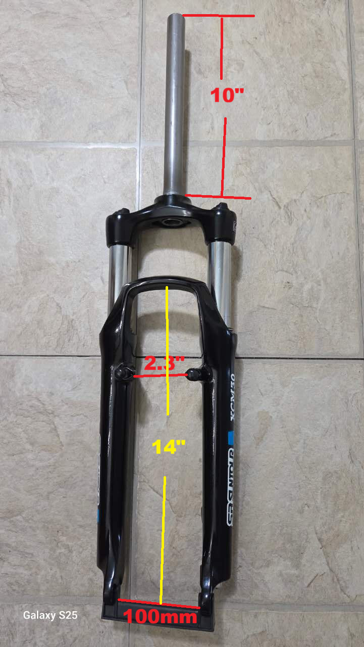 SR SUNTOUR XCM30 Suspension Fork 26″ x 1 » Threadless disc / V brake