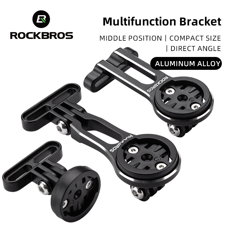 ROCKBROS Adjustable Out-Front Bicycle Mount – Aluminum Cycling Computer Mount