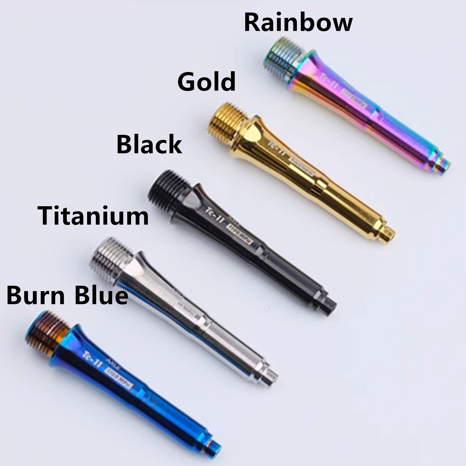 2 Pcs Titanium Pedal Spindle/Axles Zero,X&Ultra Light Action for Wahoo/SpeedPlay