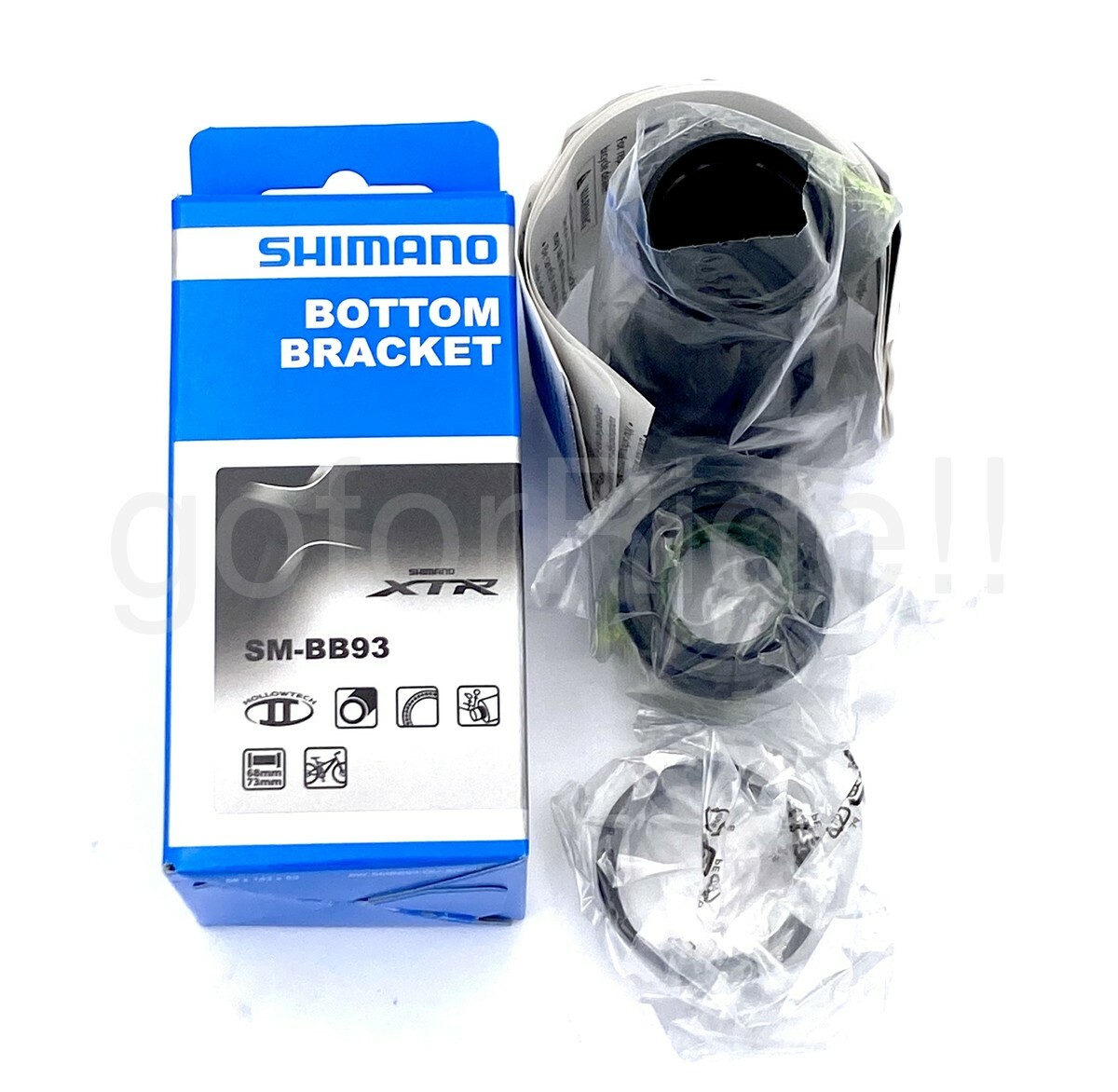 Shimano XTR Hollowtech II Bike Bottom Bracket SM-BB93 BSA 68/73-mm BSA Black