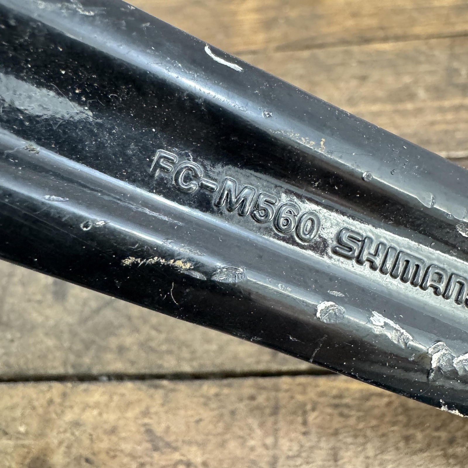 Vintage Shimano Deore LX Crank Set FC-M560 175 Mm 110 BCD MTB Black Arms 1990s