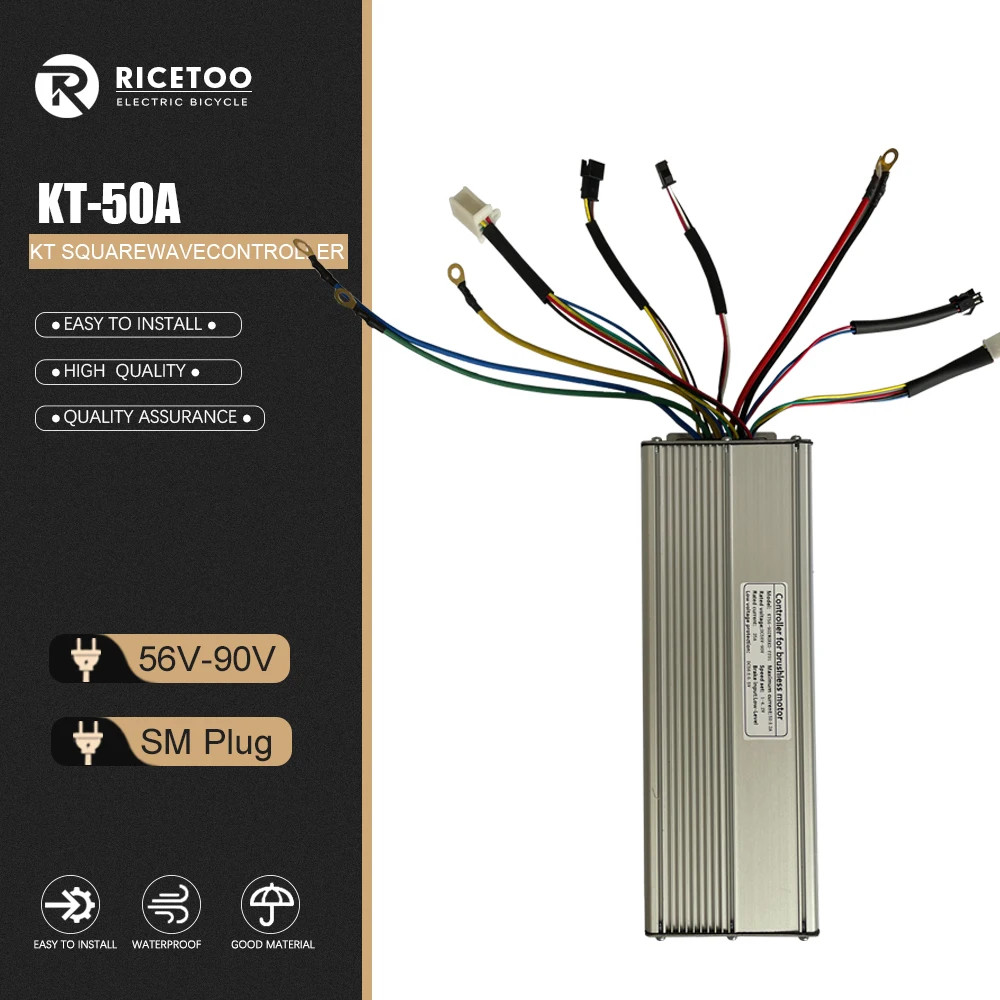 48V 30A 35A 50A Ebike Squarewave Controller for 52V/60-90V 1000W-3000W Motor