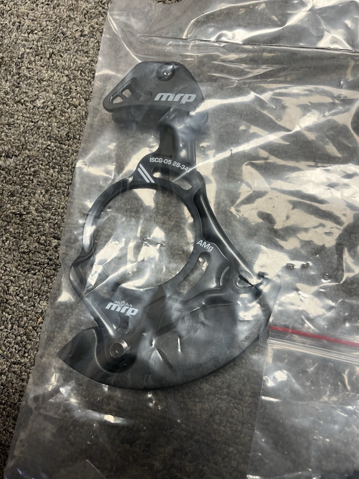 MRP Chain guide AMg ISCG -05 28-34 Tooth Steel Back Plate Black