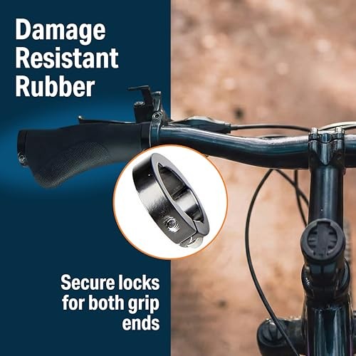 MTB Handlebar Grips – Bicycle Replacement Black (Thermoplastic Rubbers)