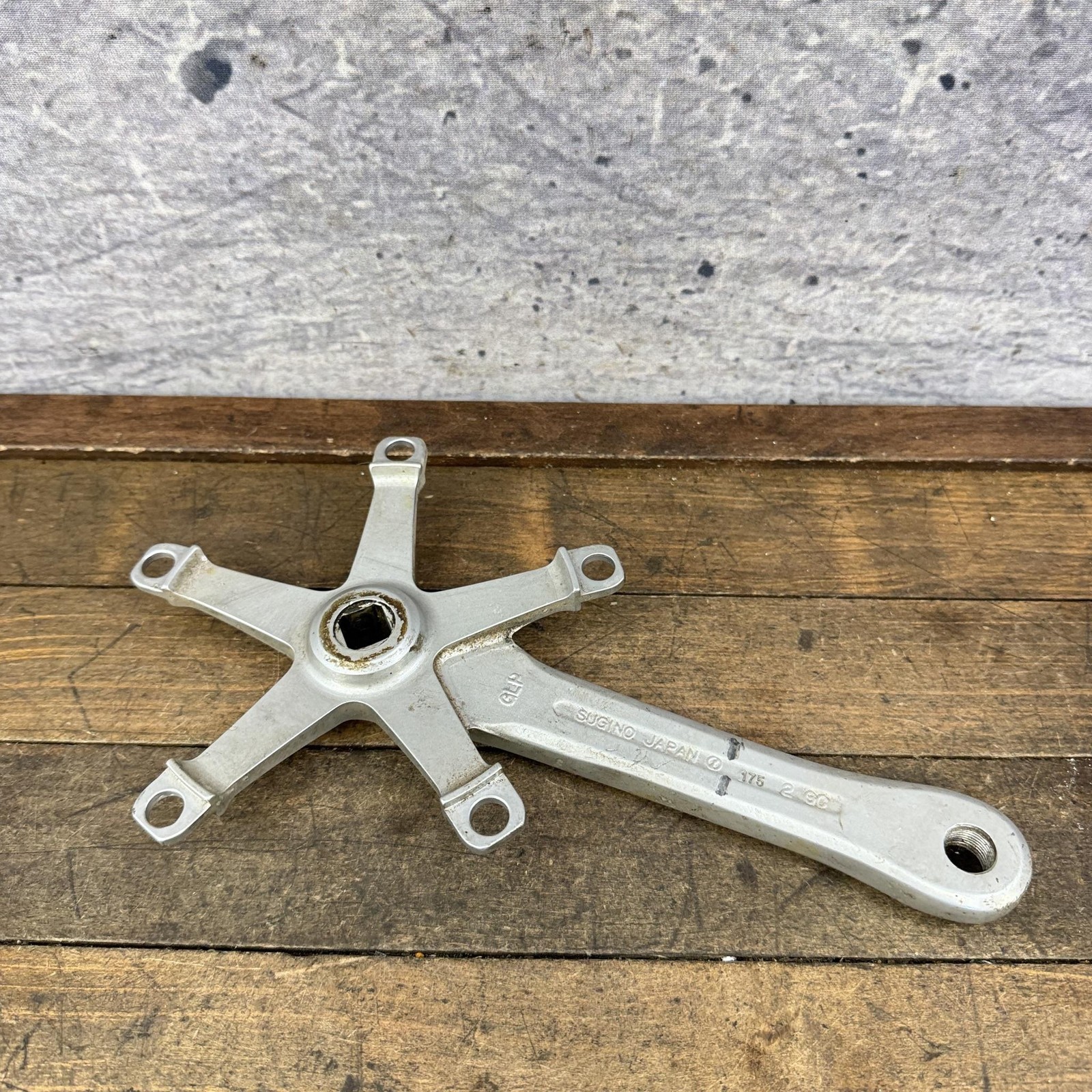 Vintage Sugino GLP Crank Arm RIGHT 175 Mm 144 BCD Square Taper Silver Japan