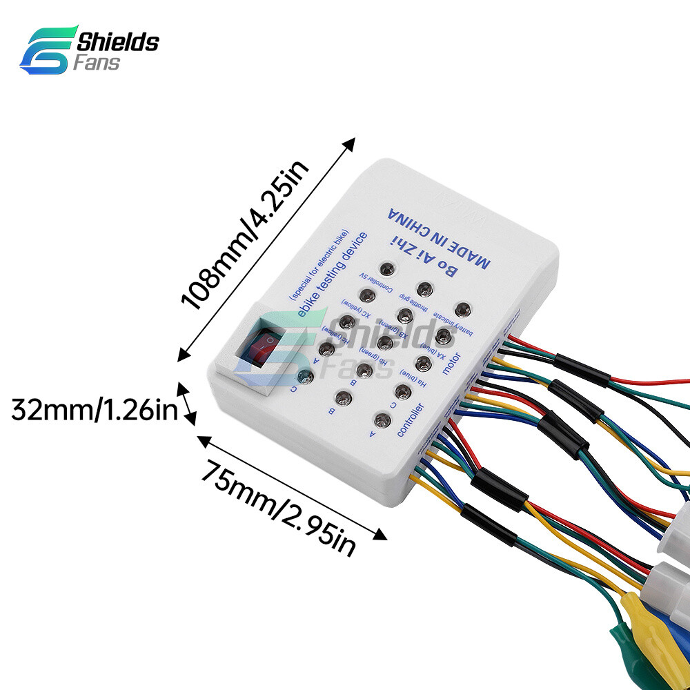 Brushless Motor Tester Ebike Testing Device Electric Hall Tester Detector 24-72V