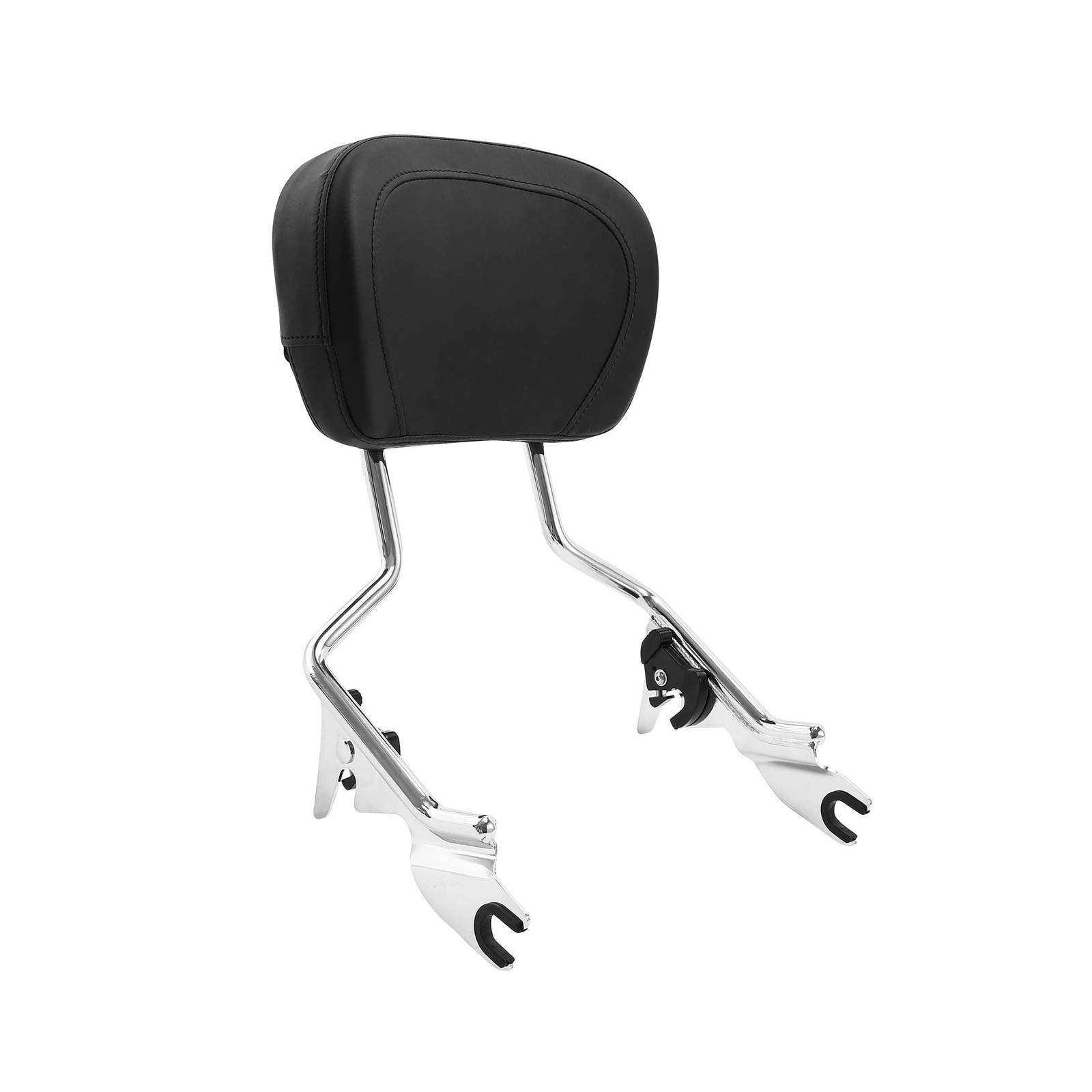 Detachable Sissy Bar Upright Passenger Backrest Pad & Luggage Rack For Harley…