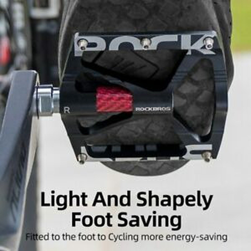 ROCKBROS Bike Pedals MTB Aluminum 9/16″ Sealed Bearing Platform Bicycle Pedals