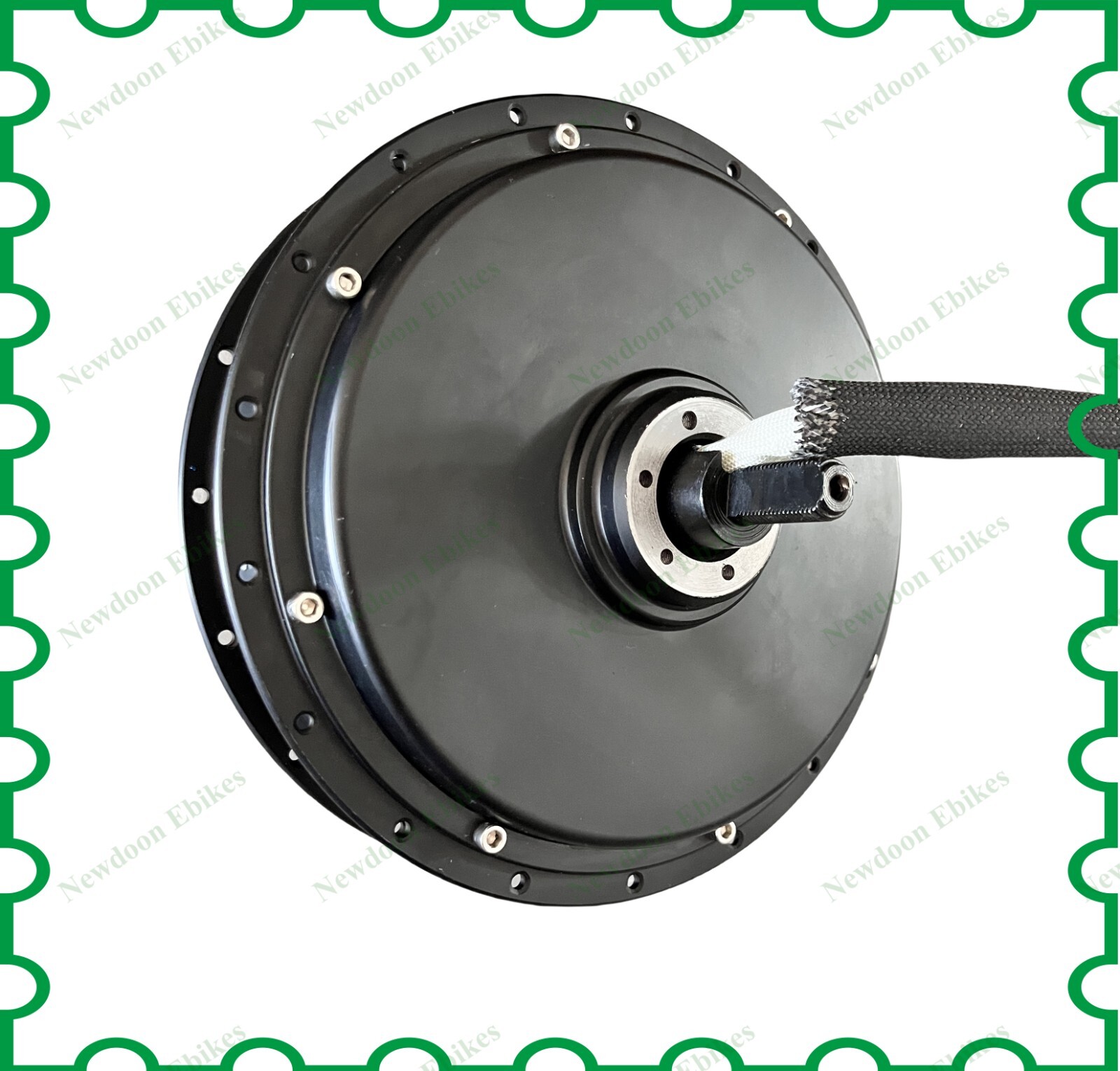 150mm QS205 5000w 50H 3.5T V4 Spoke Hub BLDC Motor For Electric Motor Bicycle.