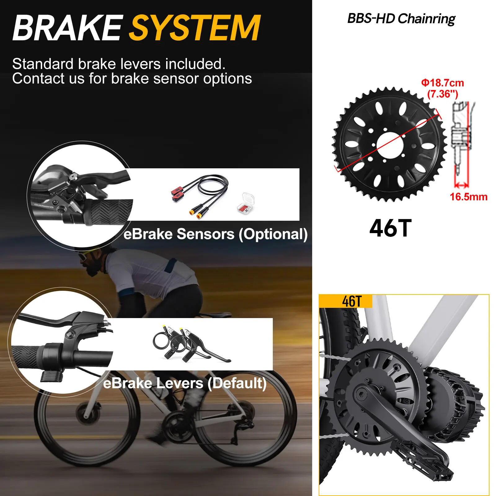 Bafang Mid Drive 1000w Kit 52V Electric Bicycle Conversion Kit 68-73mm Motor Kit