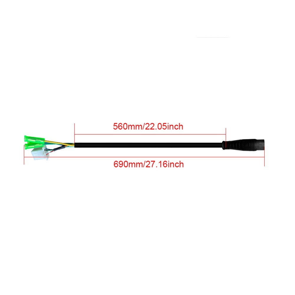 9Pin Motor Cable 60CM Adapter Cable/Male EBike Electric Bicycle Large Waterproof