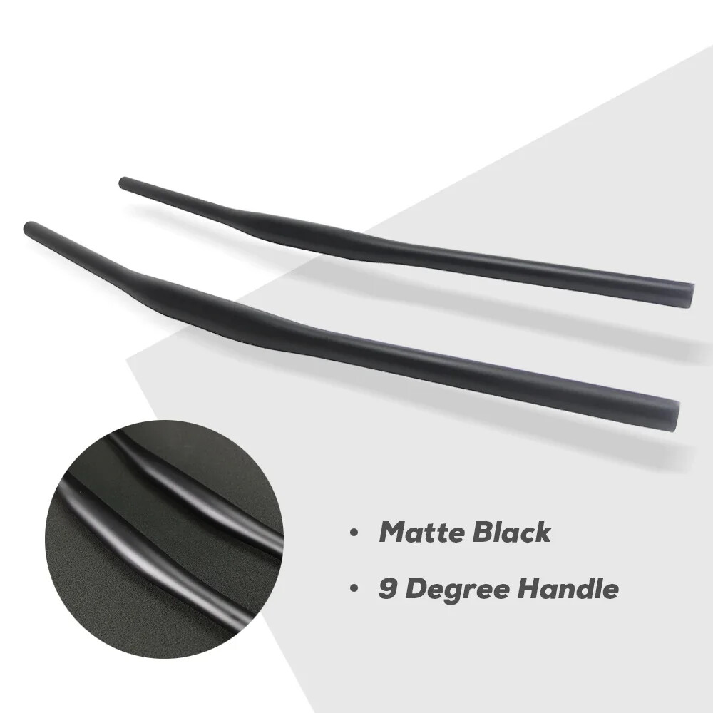 9 Degree Full Carbon Fiber XC Off-Road Racing Flat Handlebar Matte 580-740mm