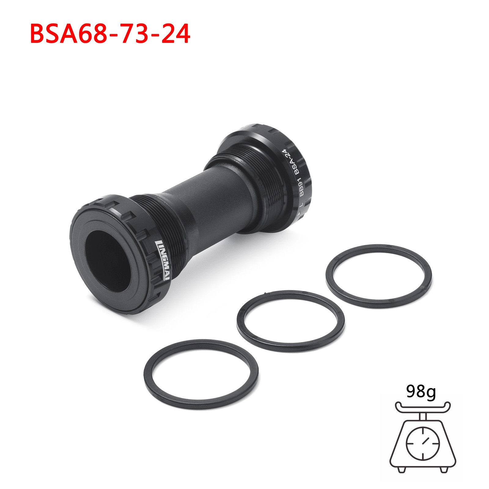 Bicycle Bottom Bracket Ceramic Bearing BB T47 Thread 68Mm 73Mm 86.5Mm Bsa 68Mm 7