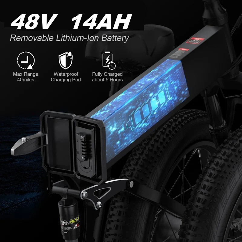 48V 14ah Li ion Batteries Pack for Jasion X Hunter Pro Folding Electric Bicycle