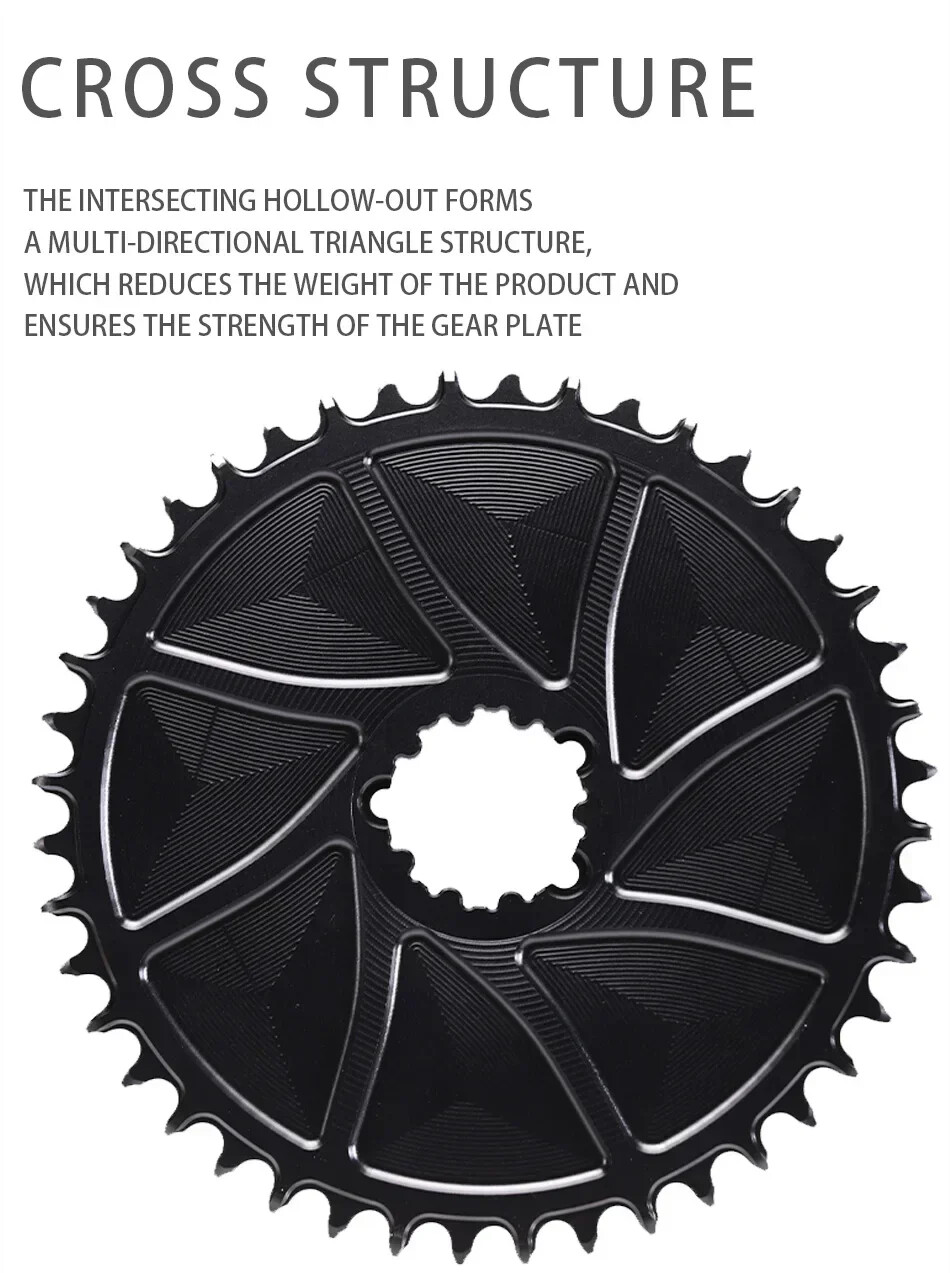 3mm Offest Direct Mount Chainring for 12 Speed Norrow Wide Teeth Chainwheel