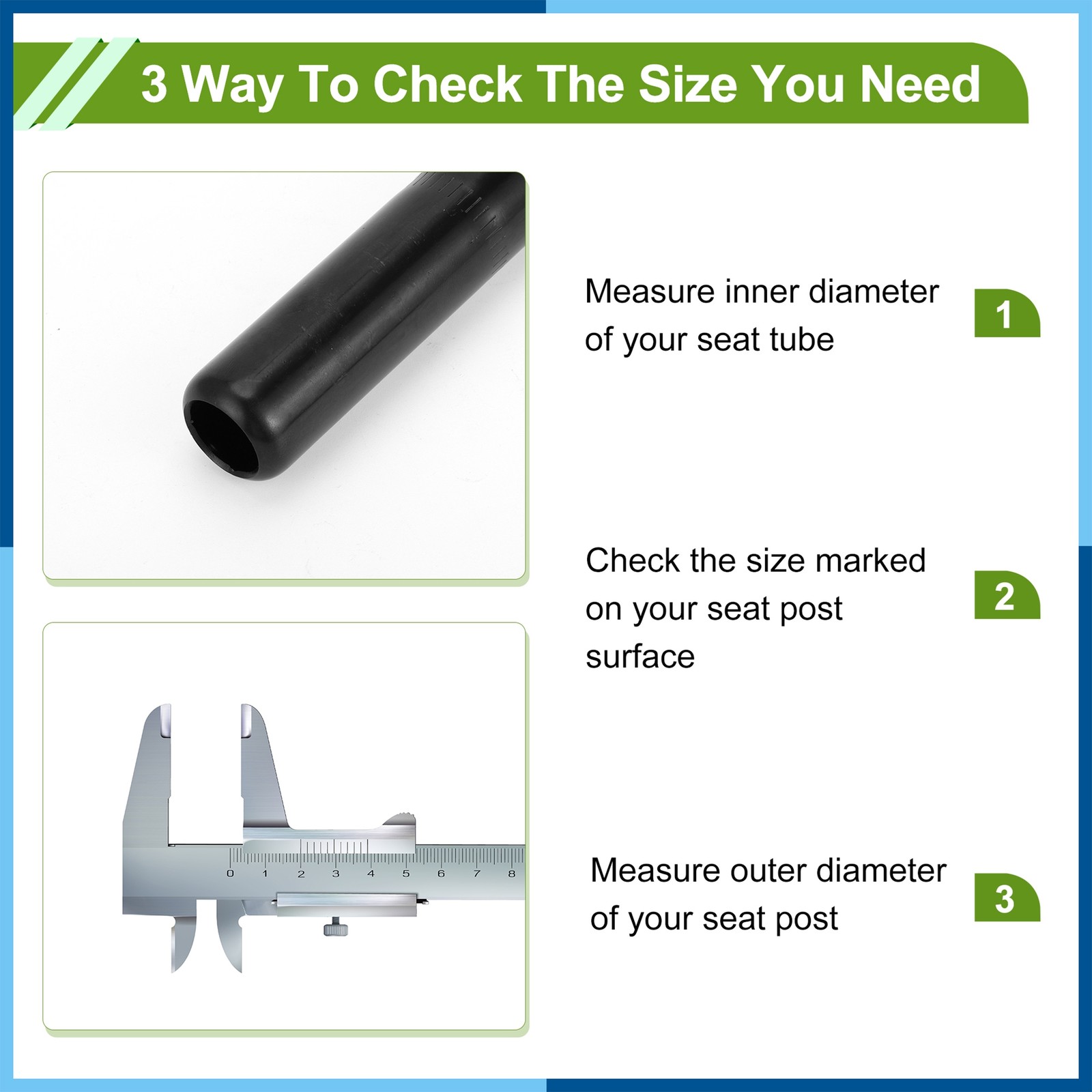 Bike Seat Posts Durable Universal Saddle Post Seat Tube