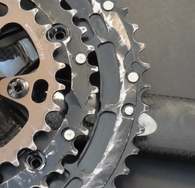 170mm x 130bcd FSA K-Force Carbon 10 speed triple outboard crankset