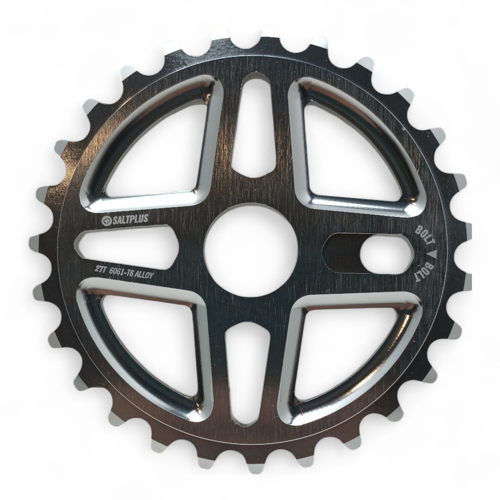 Salt Plus BMX 27T Chainring Alloy Fit 22mm Spindle Crankset Silver