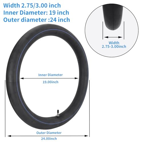 2.75/3.00-19 Inner Tube,Heavy Duty Dirt Bike Tube for CRF 100F 125FB 2pack