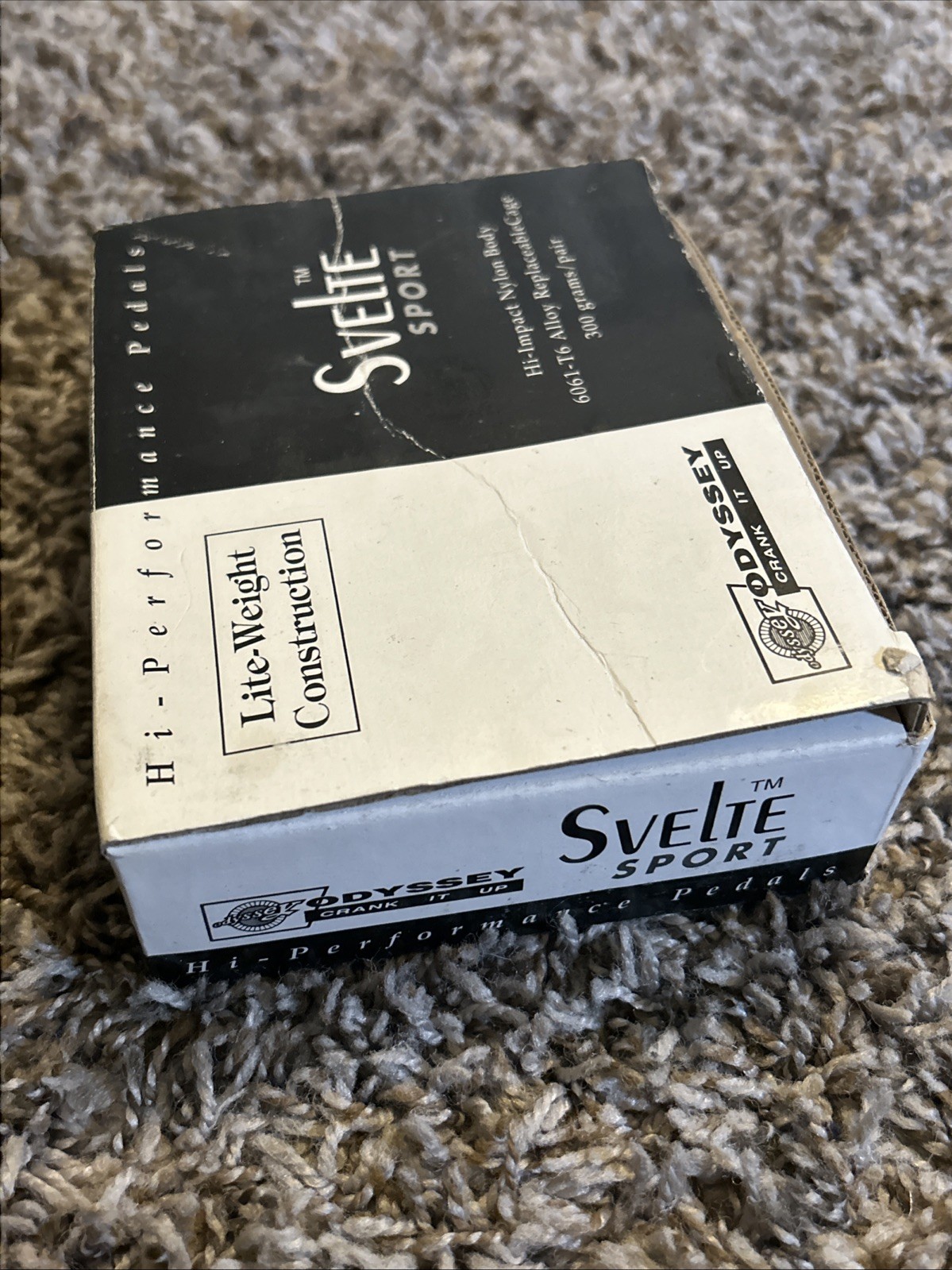 Odyssey Svelte Sport Pedals 9/16 Black Old Mid School BMX MTB Fixie Fixed Gear