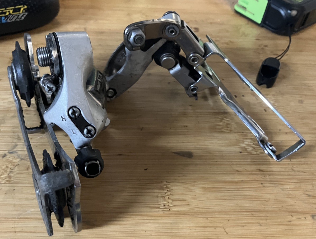 Vintage Shimano STX RD-MC30 FD-MC30 Derailleur Set 28.6mm MTB Japan A69