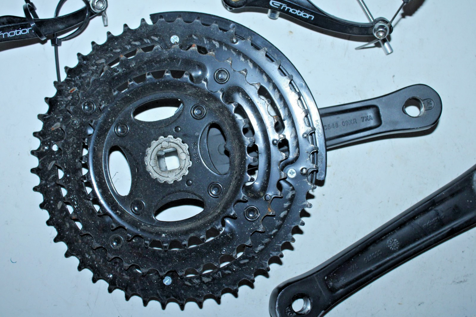Groupset SR Suntour Crankset 170mm FD-M191 RD-TX35 Emotion VBrake Set Microshift