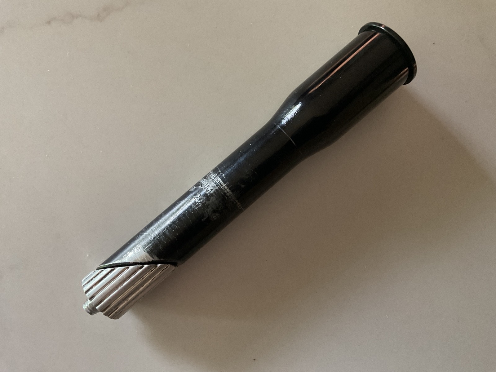 Threadless Stem Adapter 28.6mm/22.2mm Black Unbranded