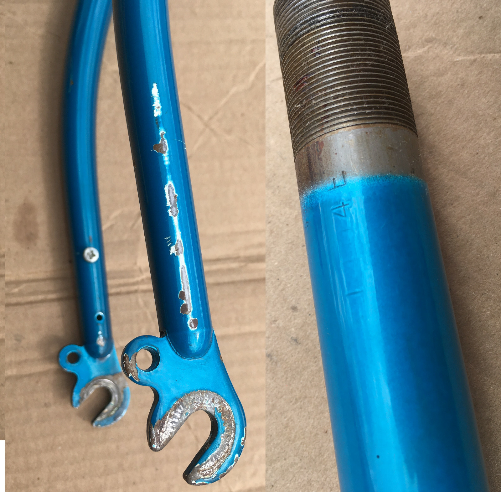 FORK Road Bike from 62cm frame Schwinn World 27″ Wheel original oem Blue