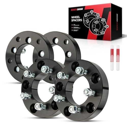 5×5.5 to 5×4.5 Wheel Adapters 5×5.5″ to 5×4.5″/88mm/M12x1.5/31.8mm/4pcs Black