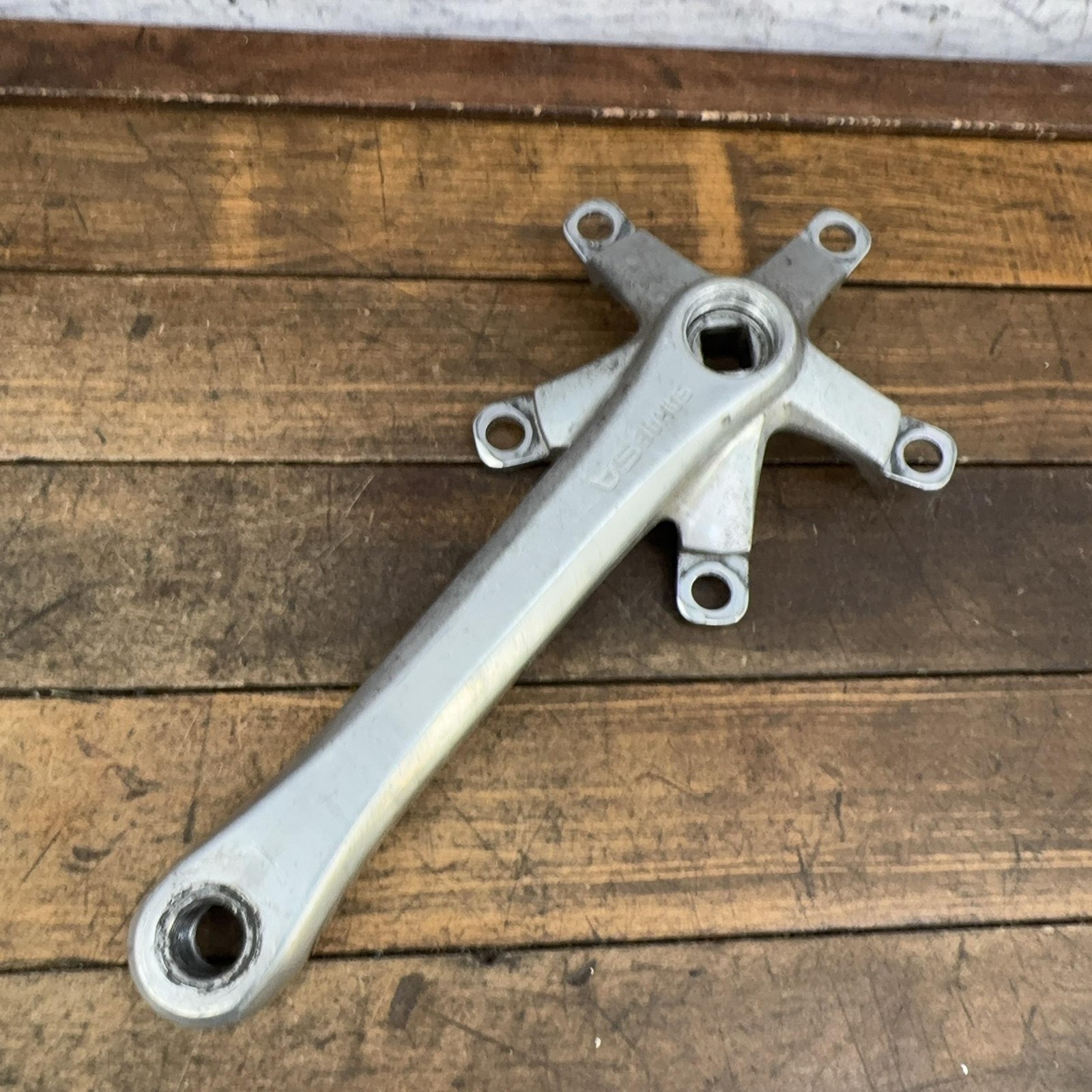 Vintage Sakae SA Crank Arm RIGHT 170mm 110 BCD Square Taper Silver Double