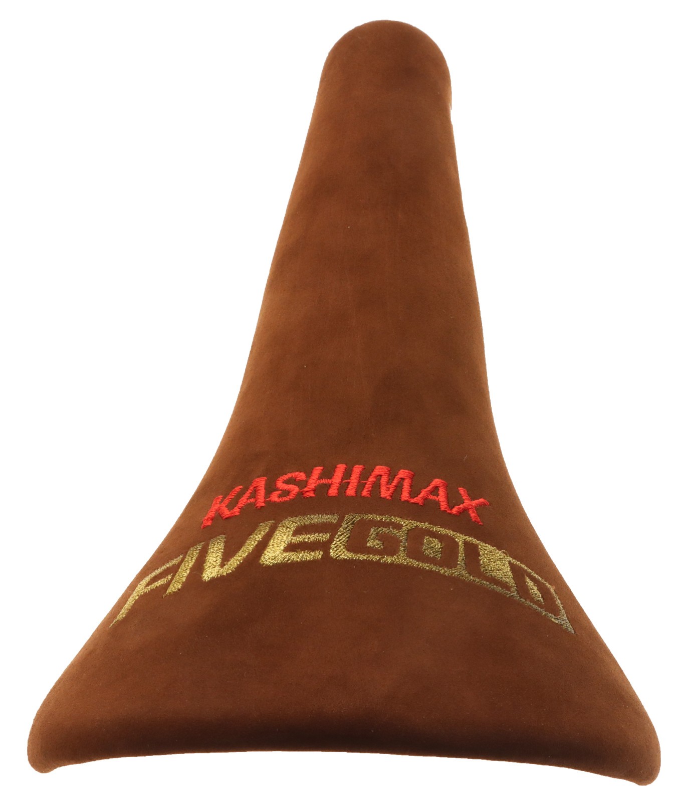 Kashimax Five Gold 8PE Saddle NJS 30mm Rails Brown Suede Leather /w Logo NEW NOS
