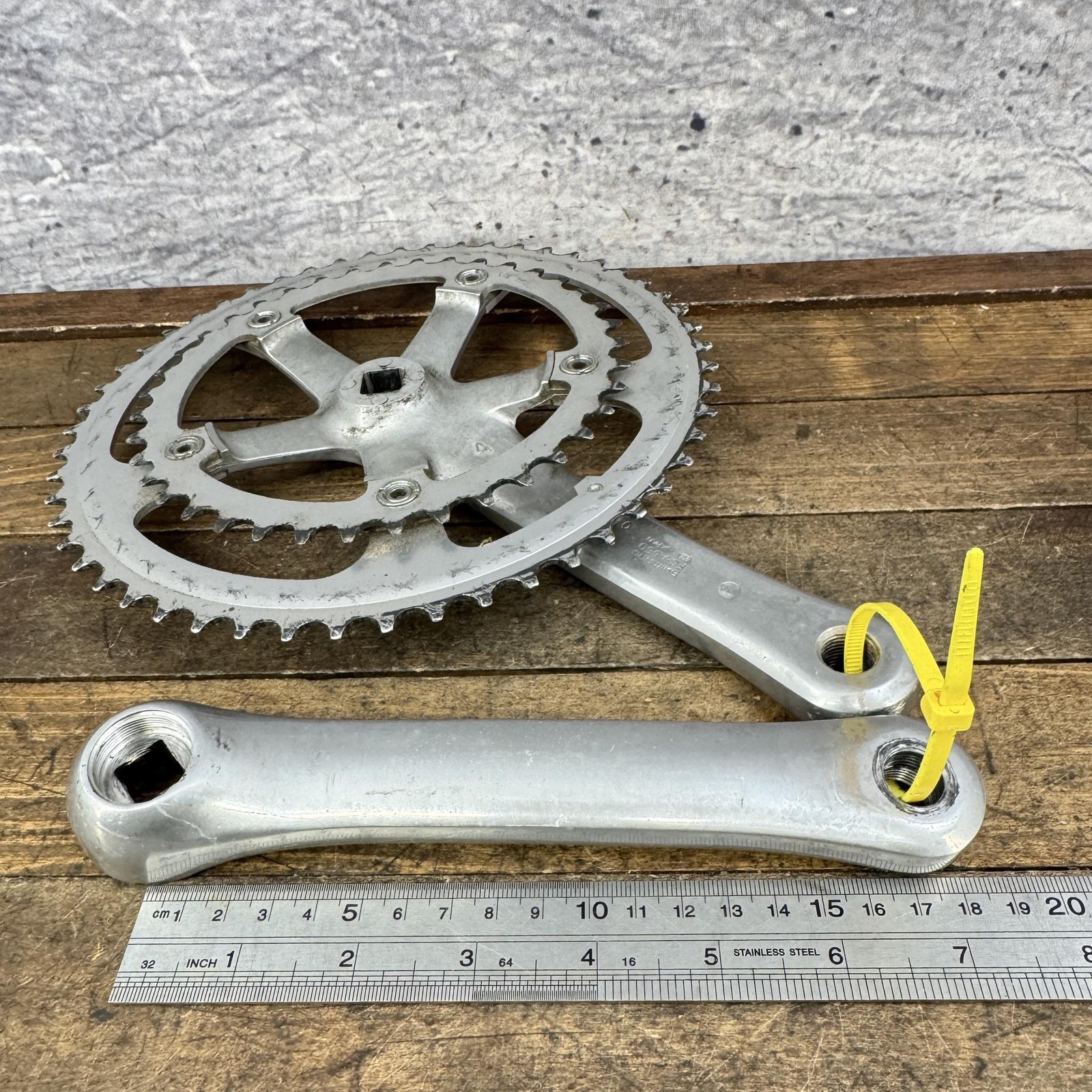 Vintage Shimano RX100 Crank Set FC-A550 170 Mm 53 39t Double 130 BCD Road Bike