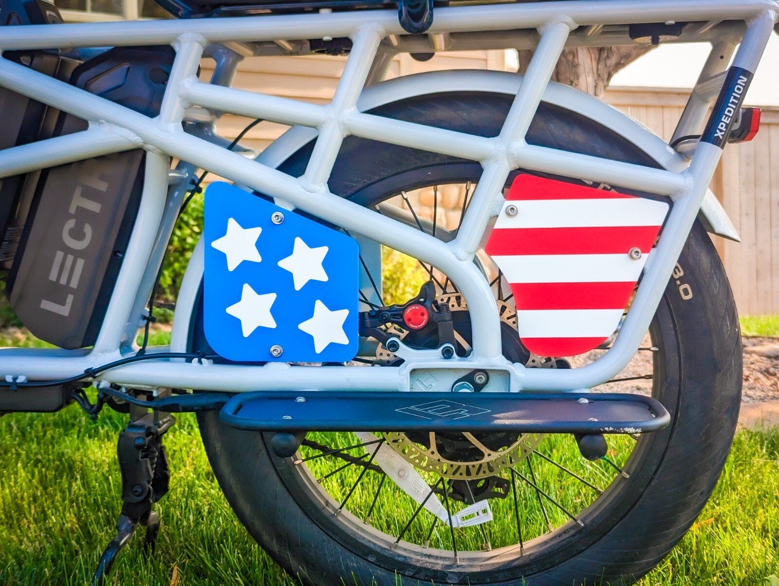 American Flag Panels for Lectric Xpedition eBike (4 Pieces, Left and Right Side)