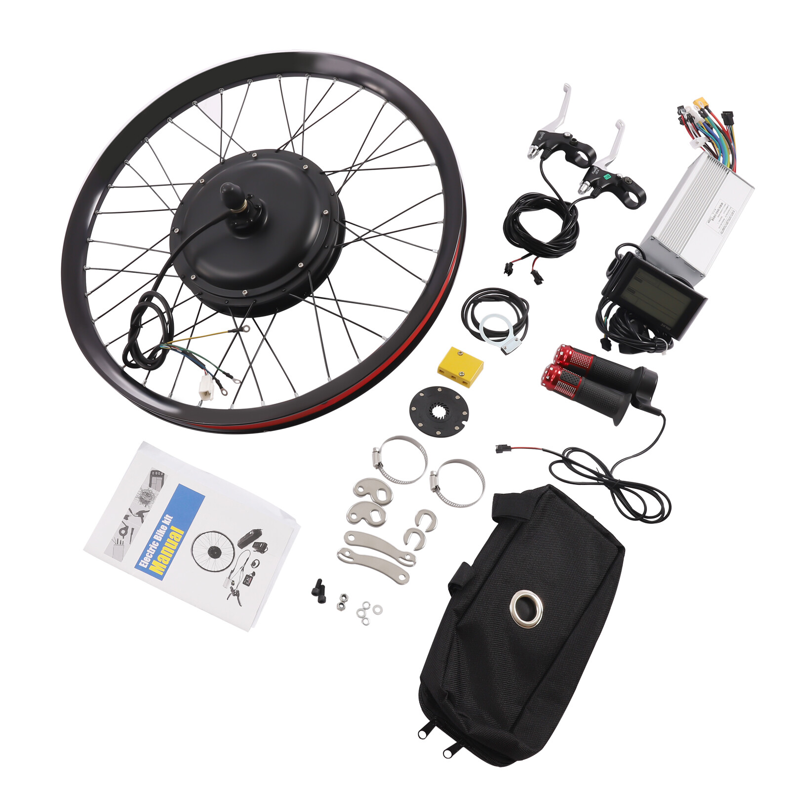 Electric Bicycle Conversion Kit 72v 2000w Rear Wheel E-bike Conversion Kits