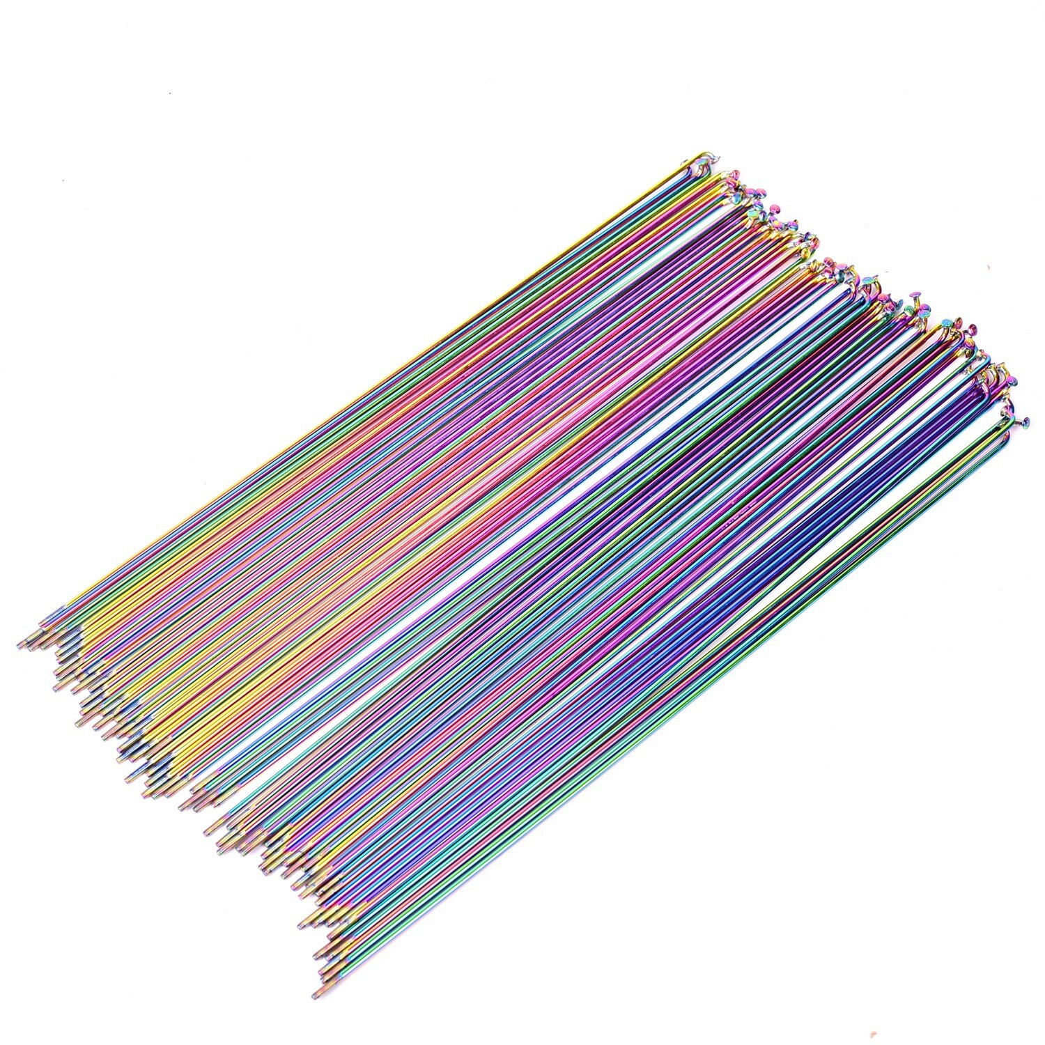 Ultralight 6g J-Bend Colorful Stainless Bicycle Bike Spokes with Brass nipples