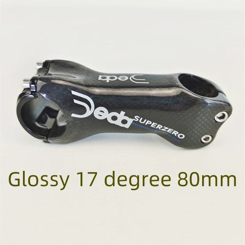 Full Carbon Fiber Mountain Road Bike Stem 31.8*60-120mm 6/17 Degrees Bike Parts