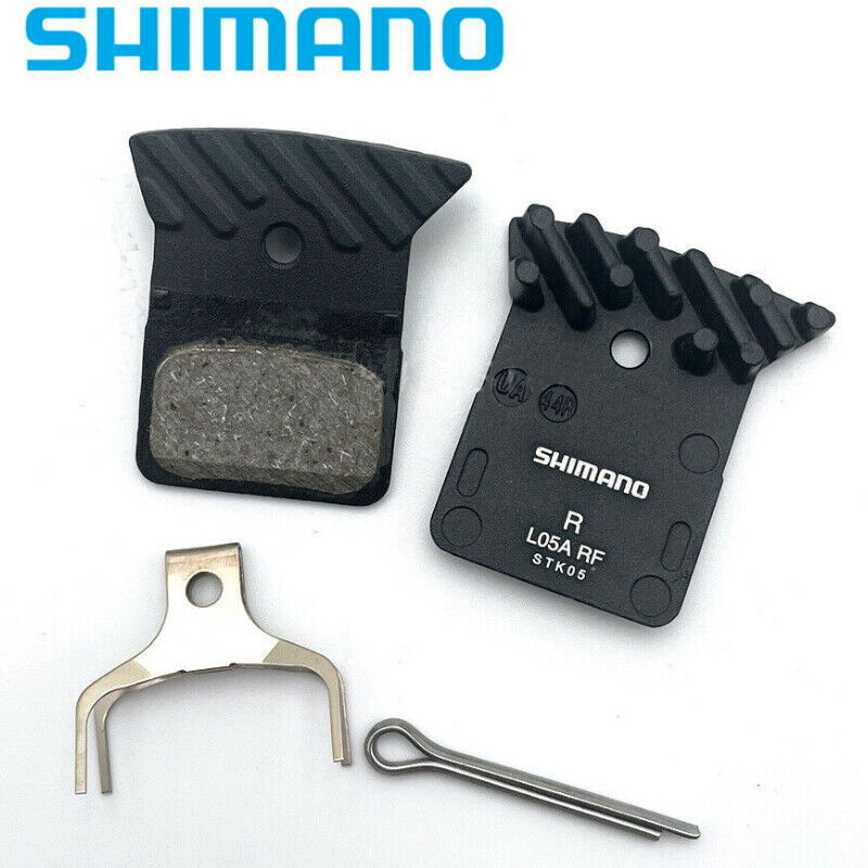 Shimano L05A-RF Bike Disc Brake Resin Pads Cooling Fin fit Dura-Ace Ultegra New