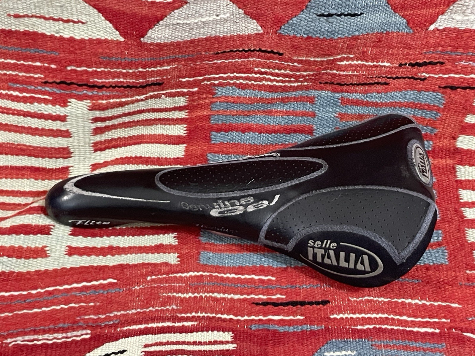 Selle Italia Genuine Gel Flite Titanium Road Bike Saddle Black Made Italy Used