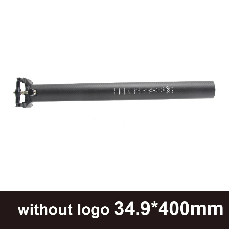 Folding Bicycle Seat Post 0 Degree 3K Matte Gloss Carbon Fiber Bike Seatpost