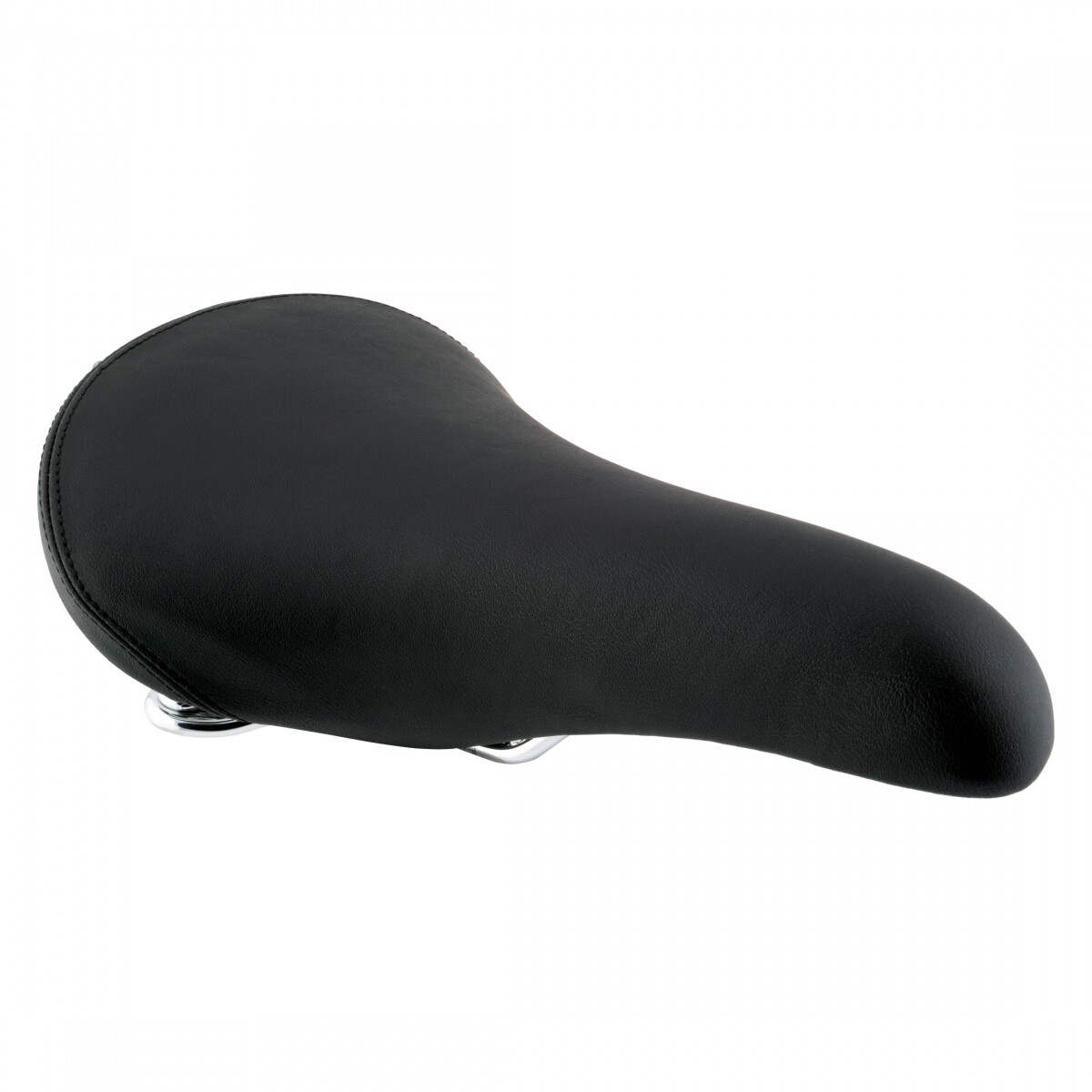 Pure Cycles City Classic Saddle – Black Stell Rails PVC Cover Unisex